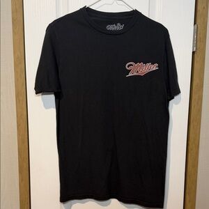 Black Miller Short Sleeve Tee for Men